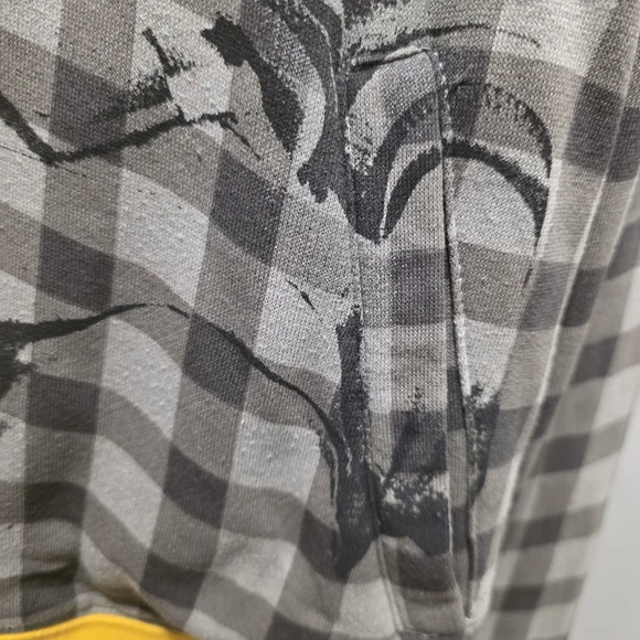 Zion Rootswear Gray and Yellow Bob Marley Hoodie - Picture 9 of 12